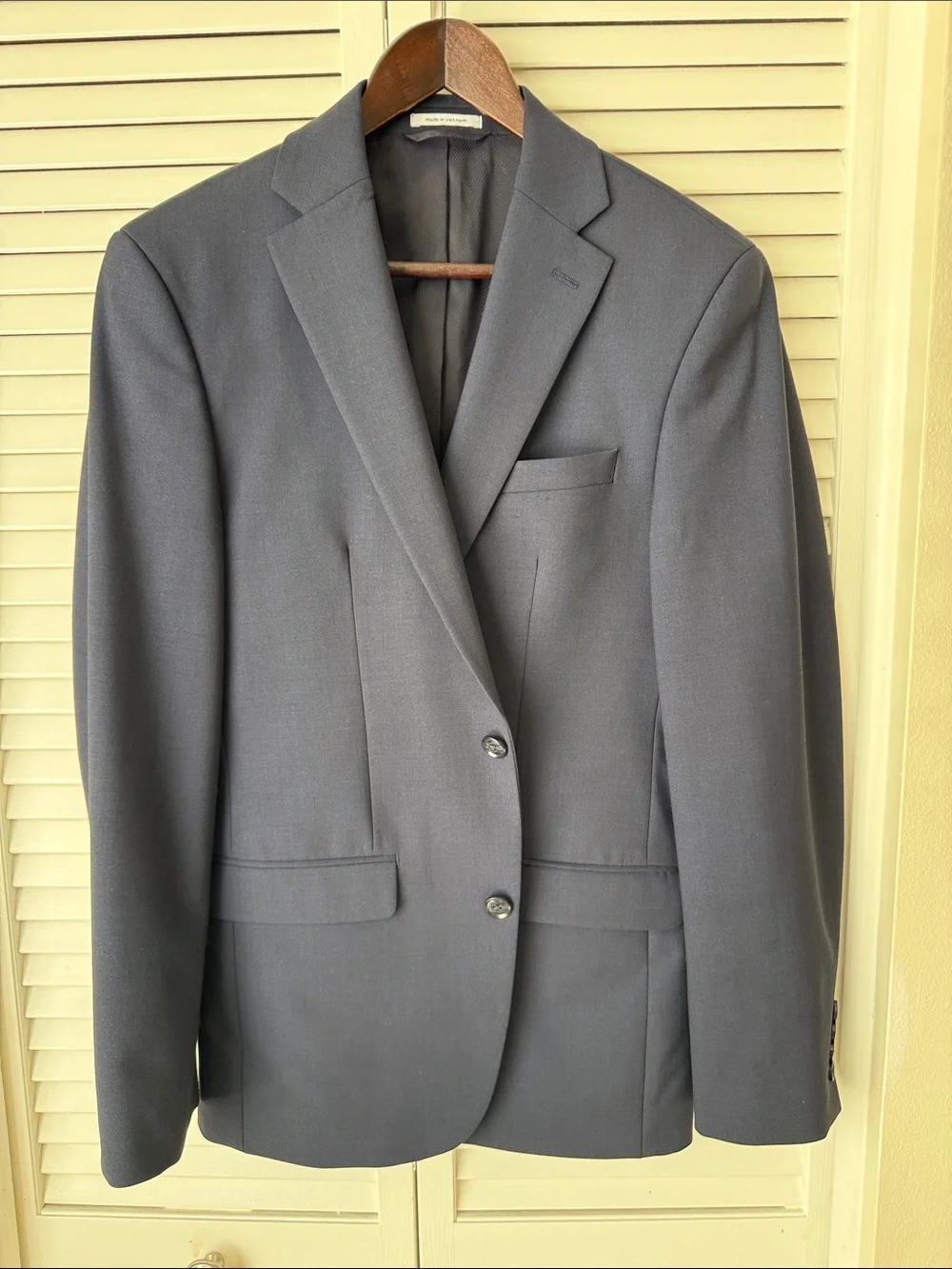 Bar III Mens Charcoal Gray Two-Button Sport Coat